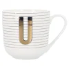 New Becher Buchstabe/Streifen, U, 450 Ml Küche|Weihnachtsbecher