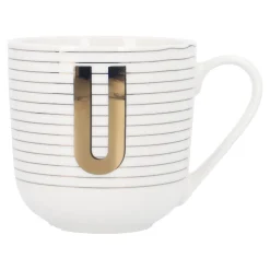 New Becher Buchstabe/Streifen, U, 450 Ml Küche|Weihnachtsbecher