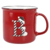 New Becher Buchstabe/Weihnachten, B/Streifen, 540 Ml Küche|Weihnachtsbecher