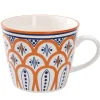 Outlet Becher China, Orange/blau, 300 Ml Küche