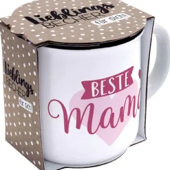 Discount Becher Emaille-Optik, Mama, 350 Ml Küche