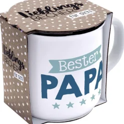 Hot Becher Emaille-Optik, Papa, 350 Ml Küche