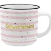 Outlet Becher Emaille-Optik, Schwesterherz, 350 Ml Küche