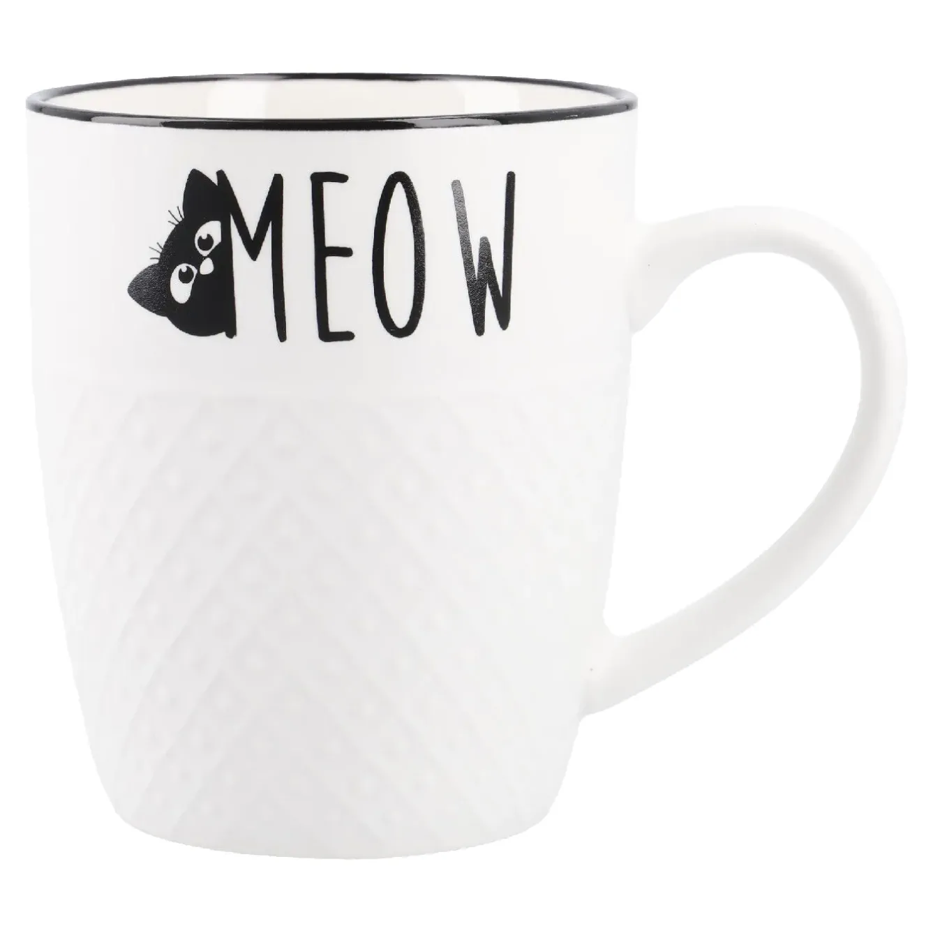 Discount Becher Katzenrelief, Katzen/Schrift, 380 Ml Tierfreunde|Küche