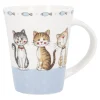 Clearance Becher Tier, Katzen/blau, 350 Ml Tierfreunde|Küche