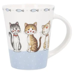 Clearance Becher Tier, Katzen/blau, 350 Ml Tierfreunde|Küche