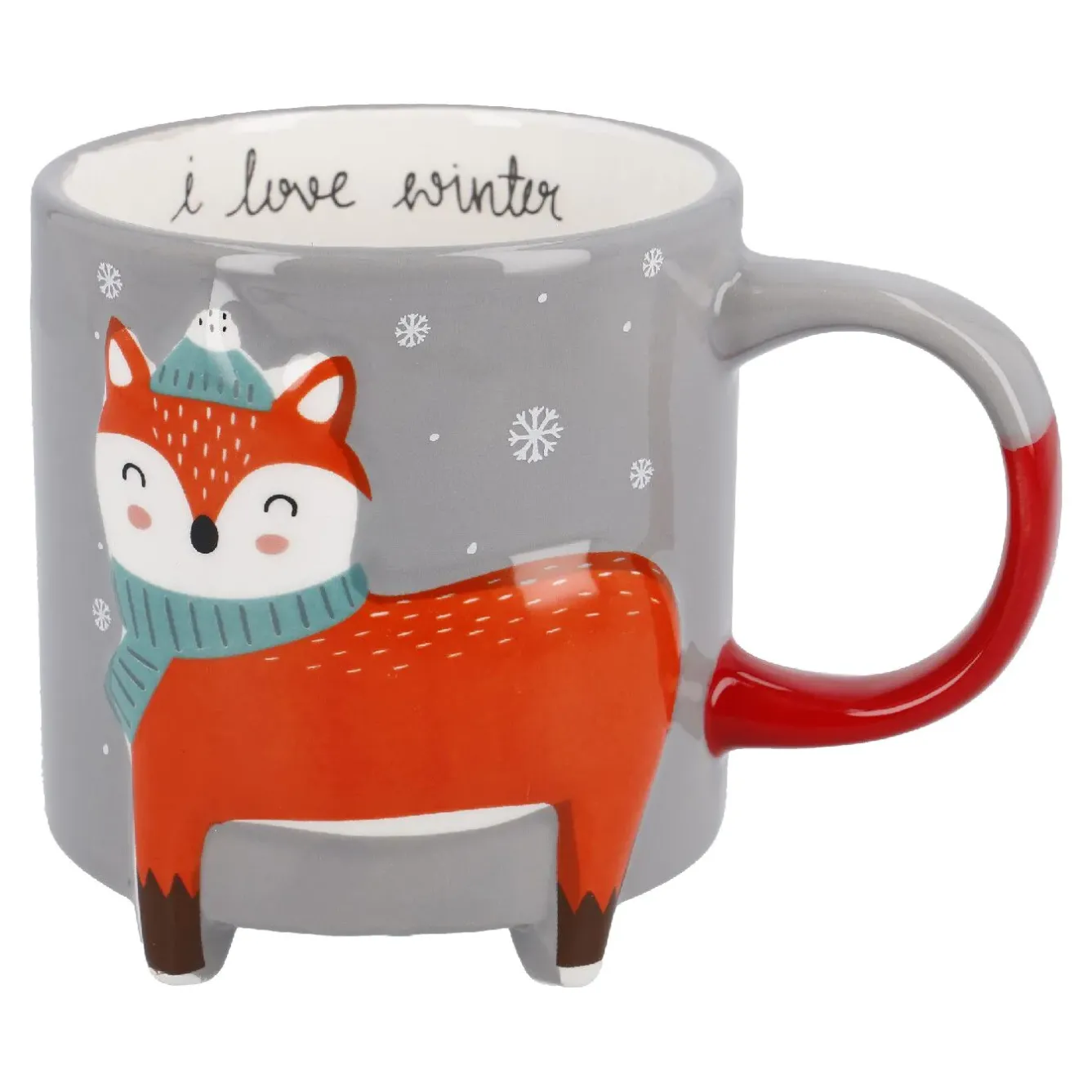 New Becher Xmas/Tierfuß, Fuchs, 480 Ml Küche|Weihnachtsbecher
