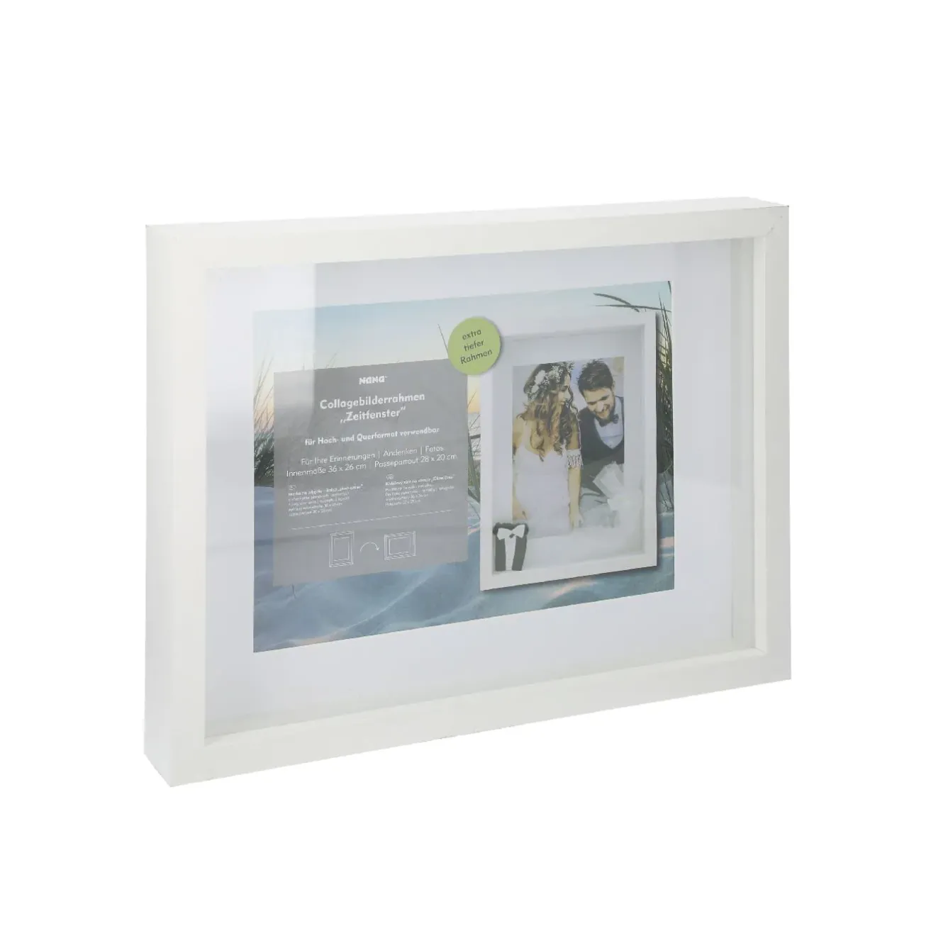 Discount Bilderrahmen Tief, Weiß, 36 X 26 Cm Hochzeitsgeschenke|Bilderrahmen