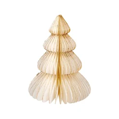 Outlet Deko-Baum Wabe, Creme/4 Stufen, 15 Cm Weihnachtsdeko