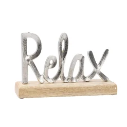 Sale Deko-Buchstaben Relax, Silbermatt, 26 Cm Jga|Deko-Objekte