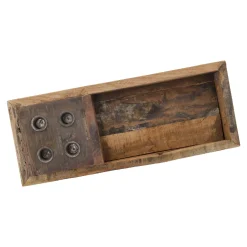 Hot Dekoschale Mit 4 Stabkerzenhaltern, Natur, 45 Cm Geschenkideen|Schalen & Tabletts