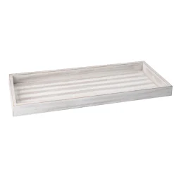 New Dekoschale Rustikal, Hellgrau, 40 X 14 Cm Tischdeko|Schalen & Tabletts