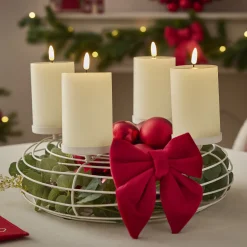Online Deko-Schleife, Rot, 13 Cm Geschenkverpackungen|Weihnachtsbaumschmuck