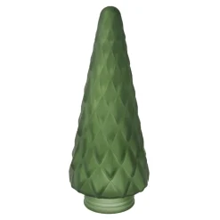 Deko-Tanne Glas, Schmal/dunkelgrün/matt, 20 Cm Weihnachtsdeko