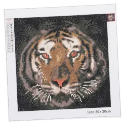 Discount Diamond Painting, Tiger, 30 X 30 Cm Geschenkideen|Diamond Painting