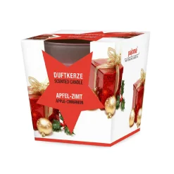 Online Duftkerze Im Glas, Xmas, Apfel-Zimt Raumdüfte|Kerzen & Kerzenständer