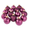 New 15er Glaskugeln 6 Cm, Lila Weihnachtsbaumschmuck