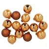 Discount 15er Glaskugeln 6 Cm, Orange/braun Weihnachtsbaumschmuck|Weihnachten