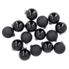 Sale 15er Glaskugeln 6 Cm, Schwarz Weihnachtsbaumschmuck|Weihnachten