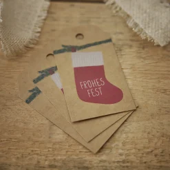 Discount 6er Set Anhänger Mit Kordel, Strumpf Geschenkverpackungen|Weihnachten
