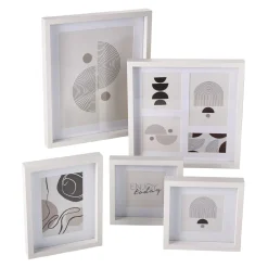 5er Set Bilderrahmen, Weiß Bilderrahmen