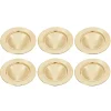 Outlet 6er Set Dekoteller, 33 Cm, Gold Tischdeko Hochzeit|Hochzeitsdeko