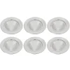 Sale 6er Set Dekoteller, 33 Cm, Silber Tischdeko Hochzeit|Hochzeitsdeko