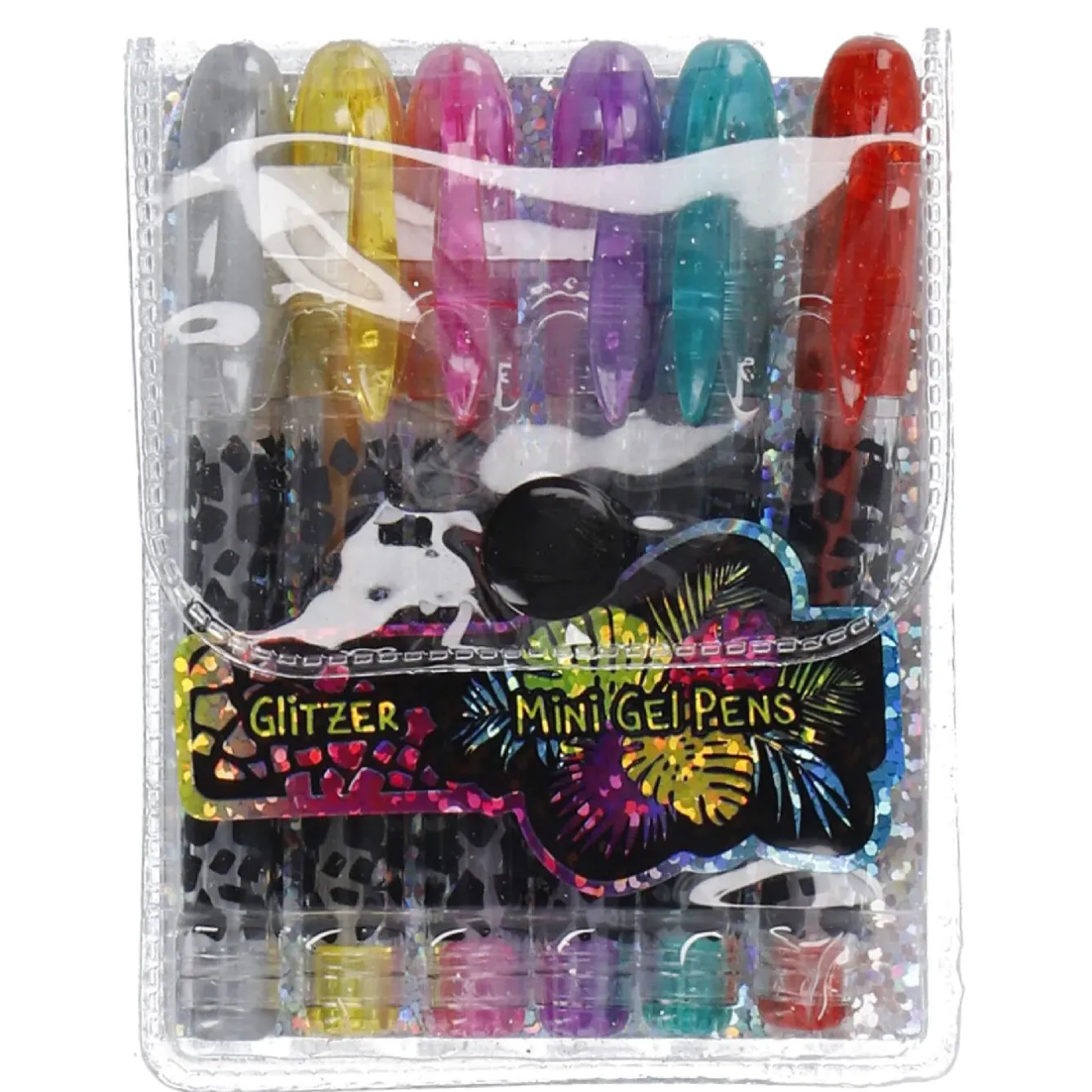 Best 6er Set Gelstift Mini, Glitzer Nikolaus|Adventskalender