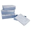 Hot 4er Set Geschenkkarton Design, Blau/weiß Organisation