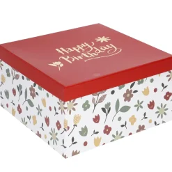 Outlet 5er Set Geschenkkarton Motiv, Weiß Geschenkverpackung|Geschenkideen