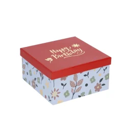 Online 5er Set Geschenkkarton Motiv, Blau Geschenkverpackung|Geschenkideen