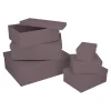 Outlet 6er Set Geschenkkarton Uni, Lila Geschenkverpackung|Geschenkideen
