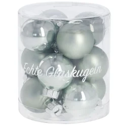 Discount 12er Set Glaskugeln 2,5 Cm, Mint Weihnachtsbaumschmuck|Adventskränze & Zubehör