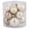 New 17er Set Glaskugeln Mix, Champagner Weihnachtsbaumschmuck|Adventskränze & Zubehör