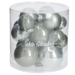 Sale 17er Set Glaskugeln Mix, Mint Weihnachtsbaumschmuck|Adventskränze & Zubehör