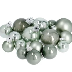 Sale 17er Set Glaskugeln Mix, Mint Weihnachtsbaumschmuck|Adventskränze & Zubehör