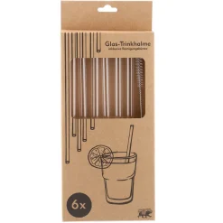 Clearance 6er Set Glas-Strohhalme, 21 Cm Jga|Salty- Und Candybar