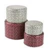Sale 4er Set Keksdose Ilex, Rund, Rot/weiß Weihnachtsbäckerei