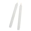 2er Set LED-Stabkerze Rustik, Hellcreme, 24.5 Cm Lichterwelt|Kerzen & Kerzenständer