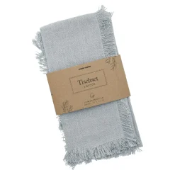 Online 2er Set Platzset Fransen, Blau, 33 X 48 Cm Küche
