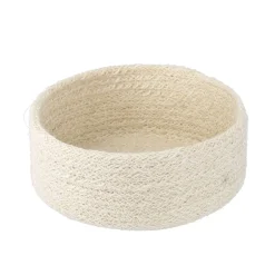 New 3er Set Schale Jute, Rund, Weiß Organisation|Schalen & Tabletts
