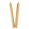 2er Set Stabkerze Metallic, Gold, 24 Cm Kerzen & Kerzenständer|Weihnachtskerzen