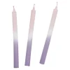 3er Set Stabkerze, Rosa/weiß/flieder, 25 Cm Kerzen & Kerzenständer
