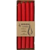 Sale 4er Set Stabkerze Rustik, Rot, 25 Cm Hochzeitsdeko|Kerzen & Kerzenständer