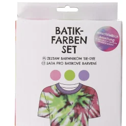 New 3er Set Textilfarbe Batik, DIY, Lila/grün/pink Fashion