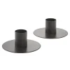 2er Set Untersetzer Stabkerze, Braun Matt, 8 X 3 Cm Tischdeko|Kerzen & Kerzenständer
