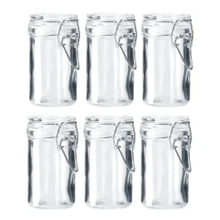 Best 6er Set Vorratsglas Mit Bügelverschluss, 75 Ml Für Die Kleinen Hochzeitsgäste|Gastgeschenke