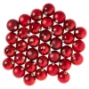 Hot 34er Set Weihnachtskugeln, Rot Weihnachtsbaumschmuck