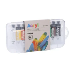 Sale 10er-Set Acrylfarben, 10 X 18 Ml Jga|Malereibedarf