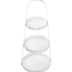 Clearance Etagere Metall, 3 Teller, Weiß, 40 Cm Salty- Und Candybar|Raumdeko Hochzeit